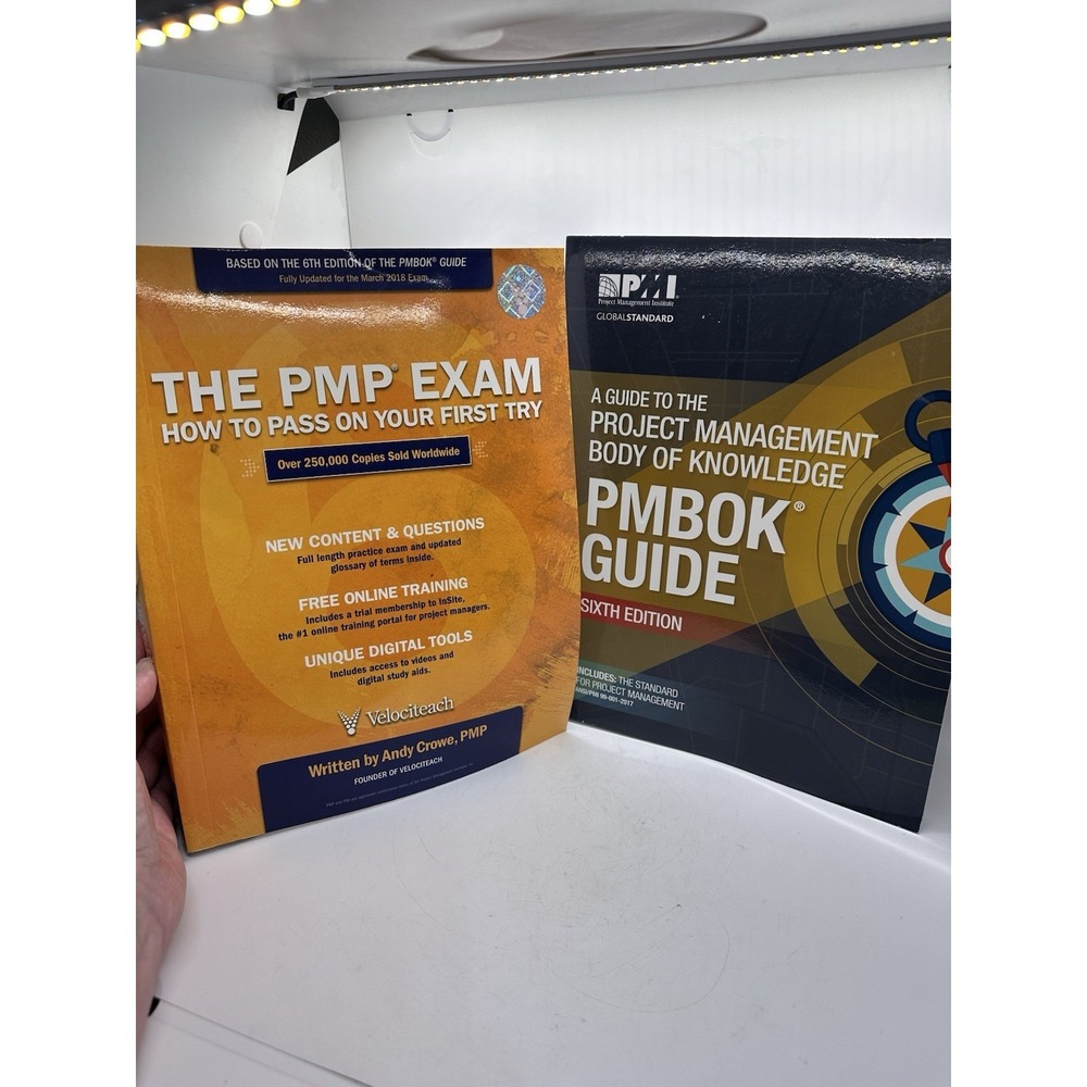 PMP Exam Prep + PMBOK Guide 6th Ed Andy Crowe PMI Study Set